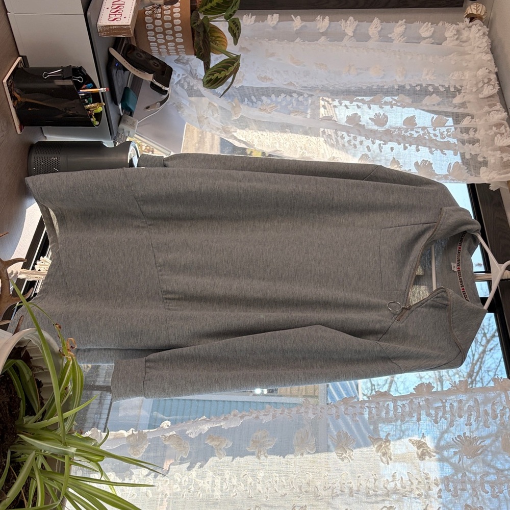 Chic Long Sleeve Gray Dress